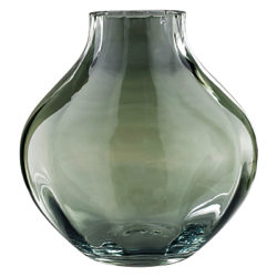 Glass Green Lustre Vase